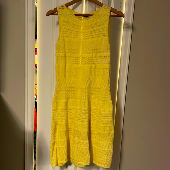 Ralph Lauren Yellow Dress Perfect For Graduation! Size Small Open Knit Tank - Picture 6 of 8